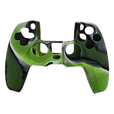 Sony PlayStation 5 - PS5 silikone etui - camouflage grøn