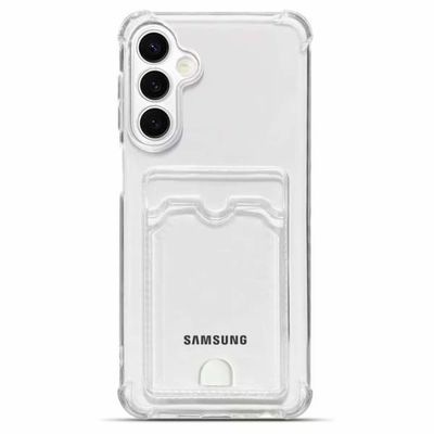 Samsung A17 Gjennomsiktig Deksel med Kortholder