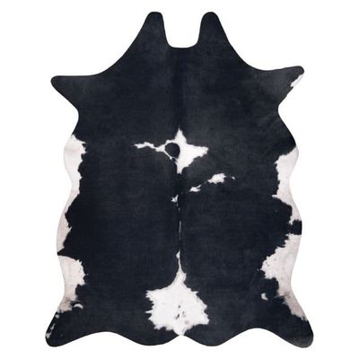 Matta Artificial Cowhide, Cow G5070-3 svart vit Leather, 180x220 cm