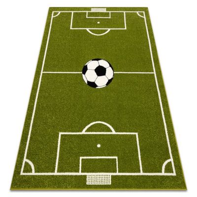 Matta MUNDIAL Fotbollsplan, fotboll - grön, 120x170 cm
