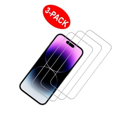 INF iPhone 15 Pro skjermbeskytter i herdet glass 3-pakning