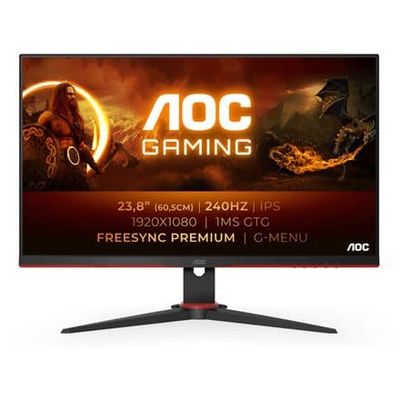 MONITOR 23.8" AOC 24G2ZE/BK, "24G2ZE/BK" (timbru verde 7 lei)