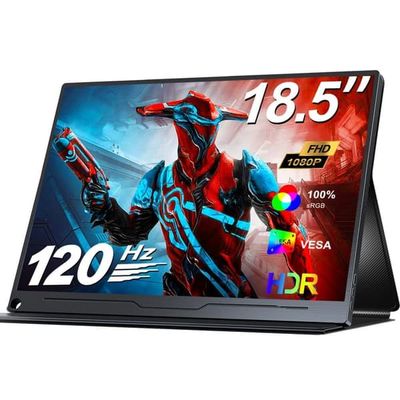 UPERFECT Kannettava 18,5 - tuuman täysi-HD -näyttö alumiiniseoksesta 120 Hz:n sykennäisyydellä