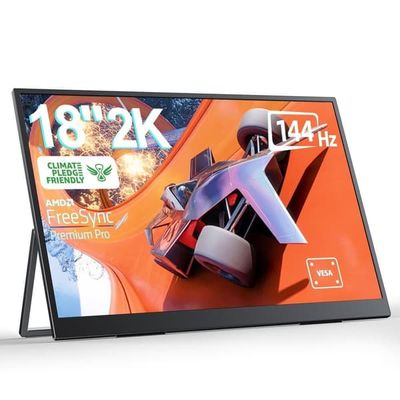 UPERFECT 18", 144 Hz:n matkava 2K-näyttö, 100 % DCI-P3