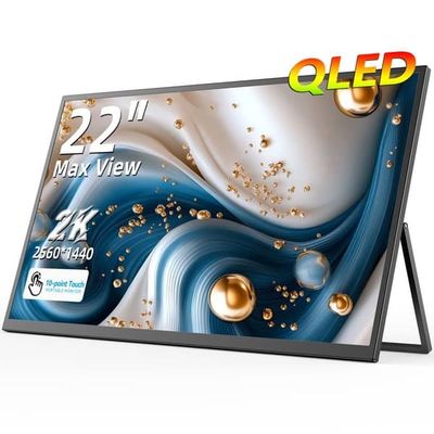 VESA-asennettava 22-tuumainen kannettava näyttö: UPERFECT 2K IPS 2056x1440 -näyttö USB-C:llä ja Mini HDMI:llä