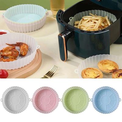 2-pak Air Fryer Silikongryte, Ovnsstekebrett - Silikon - Airfryer