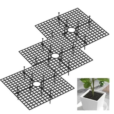 Lollanda 3-pack krukskydd – förhindrar att husdjur gräver, vattentätt och klippbart lock för krukor, lämpligt för trädgård både inomhus och utomhus