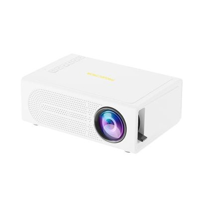 Lollanda 1080P Full HD Mini Projektor – Hjemmebiograf Udendørs LED ,Med Indbygget Højttaler ,100" Skærm