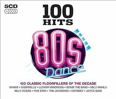 Various Artists : 100 Hits: 80s Dance CD Box Set 5 discs (2015) Pre-Owned