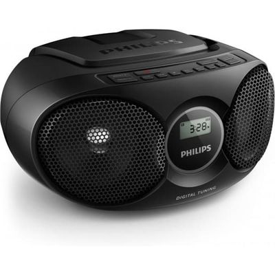 Philips AZ215B -bærbar CD-afspiller, sort