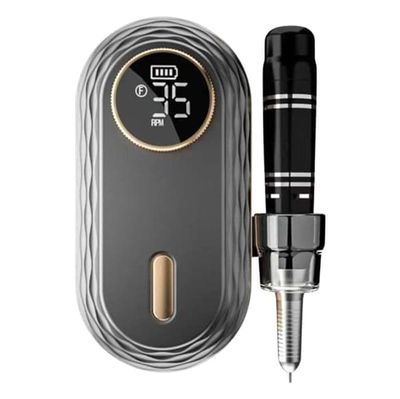 UNIQ Pro Wizard Elektrisk Neglefil – Profesjonell 35.000 RPM Neglepleie med LCD-skjerm og Oppladbart Design