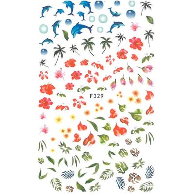 Neglestickers tynde selvklæbende planter dyr F329