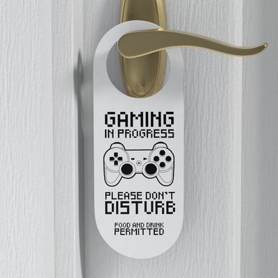 Gaming Gamer Vennligst Ikke Forstyrr Sign Door Soverom Game Room
