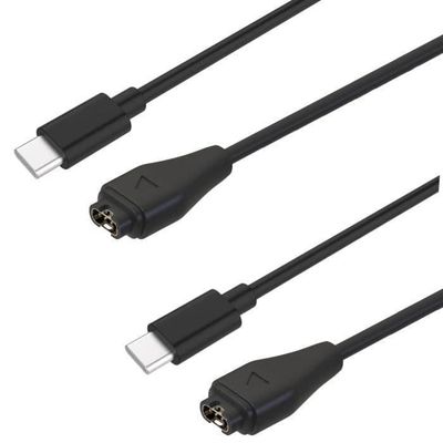 Paket med 2 USB-C-kablar för Garmin Fenix 8 E 7 7S 7X 6 6S 6X 5 Forerunner 965 45 265 Vivoactive 5 Phonillico® smartwatchar
