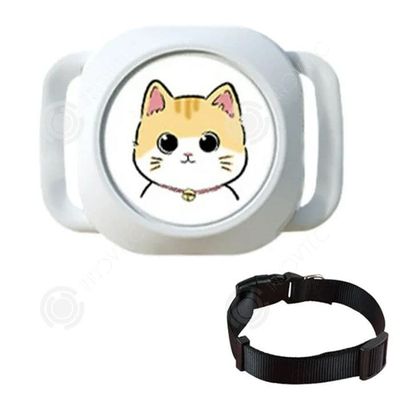 INN GPS för Hund 240mah 32x44mm Bluetooth-spårningshalsband för katter och hundar stödjer endast iOS Locator