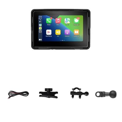 Motorcykel GPS Navigator, Trådløs Carplay, Vandtæt Design,MT-00(Ingen kamera)
