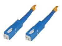 MicroConnect - Nettverkskabel - SC/UPC-enkeltmodus (hann) til SC/UPC-enkeltmodus (hann) - 15 m - fiberoptisk - 9 / 125 micron - halogenfri - gul