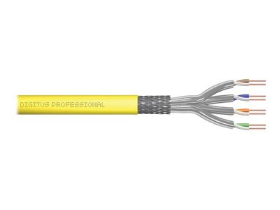 DIGITUS Professional - Bulkkabel - 500 m - SFTP - CAT 8.2 - halogenfri, solid - gul, RAL 1016