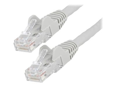 StarTech.com 10 m CAT6 Ethernet-kabel - LSZH (Low Smoke Zero Halogen) - 10 Gigabit 650MHz 100 W PoE RJ45 10GbE UTP nätverkspatchkabel, hakfri med dragavlastning - Grå, CAT 6, ETL-verifierad, 24AWG