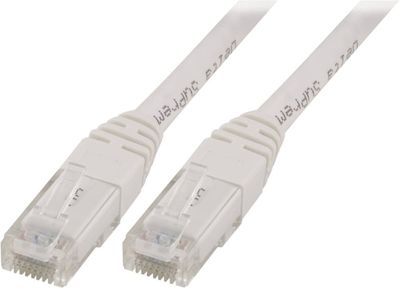 DELTACO U/UTP Cat5e patchkabel 3m, vit