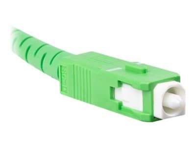 Lanberg - Koblingskabel - SC/APC (hann) til SC/APC (hann) - 5 m - 3 mm - fiberoptisk - simpleks - 9 / 125 micron - G.657.B3 - halogenfri - hvit - for