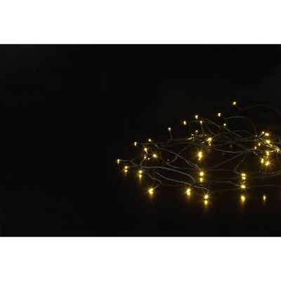 Sygonix SY-4722050 Ljusslinga kluster Ute/inomhus 230 V Antal ljuskällor 80 LED Varmvit Belyst längd: 21.85 m