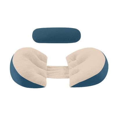 Lollanda Sidliggande kudde, amningskudde och gravidkudde – ergonomisk design med avtagbart och tvättbart örngott