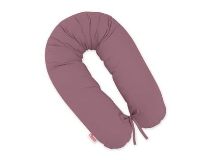 Længere graviditetspude til gravide kvinder med aftageligt betræk - Retro Pink
