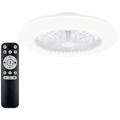 Philips LED Amigo Takfläkt 20 W, 42 W (Ø x H) 490 mm x 137 mm Glittereffekt med belysning, Dimbar