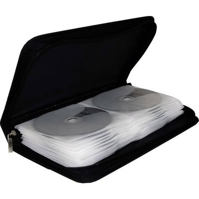 MediaRange CD-väska 48 CDs/DVDs/Blu-rays Nylon Svart 1 st (B x H x D) 289 x 49 x 161 mm BOX51