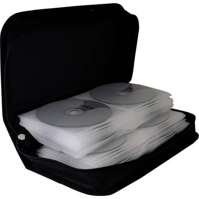 MediaRange CD-väska 96 CDs/DVDs/Blu-rays Nylon Svart 1 st (B x H x D) 289 x 88 x 168 mm BOX55