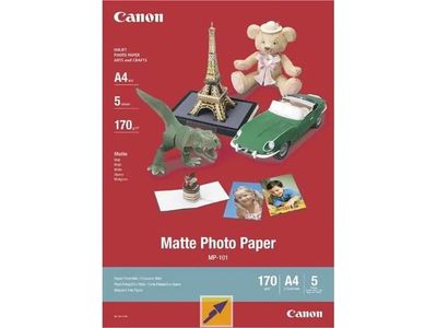 Canon MP-101 - Matt - A4 (210 x 297 mm) - 170 g/m² - 5 ark fotopapir - for PIXMA PRO-1, PRO-10, PRO-100