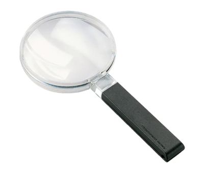 Eschenbach 2642-100, Håndholdt forstørrelsesglass, Sort, Gjennomsiktig, Plast, Plast
