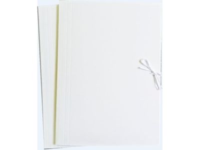 Folder A4 white, tied (10 items)