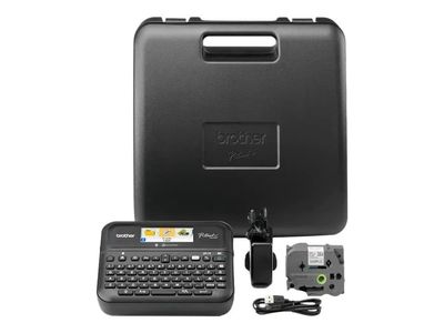 Brother P-Touch PT-D610BTVP - Etikettmaker - S/H - termotransfer - 24 mm bredde - 180 dpi - inntil 30 mm/sek - USB, Bluetooth 5.0 - kutter - 7-linjer