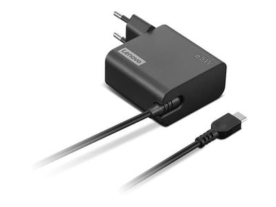 Lenovo - USB-C strömadapter - AC 100-240 V - 65 Watt - Europa - svart