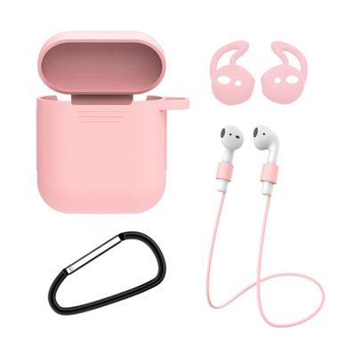 Apple Airpods 1/2 4-I-1 Case Neckstrem Earhooks Pink