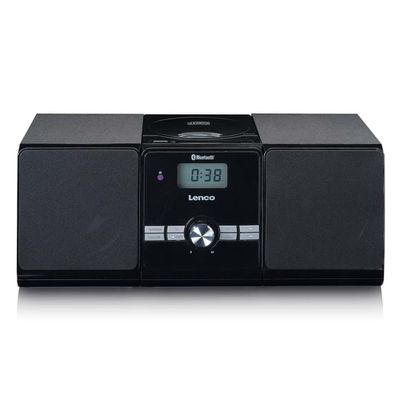 Lenco Micro sett med CD/MP3 Bluetooth® USB-fjernkontroll Svart
