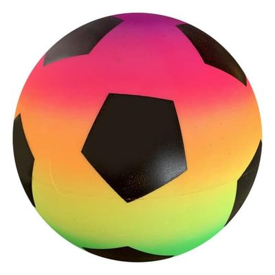 Regnbue Fodbold PVC Legepladsbold til Børn - 9 Tommer