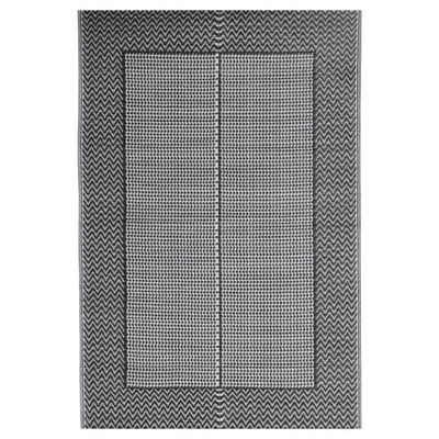 vidaXL Utomhusmatta ARAKIL svart 140x200 cm PP