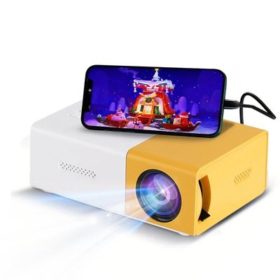 OBOSOE miniprojektor - Full HD 1080p, op til 60" billede, bærbar til hjemmet og udendørs