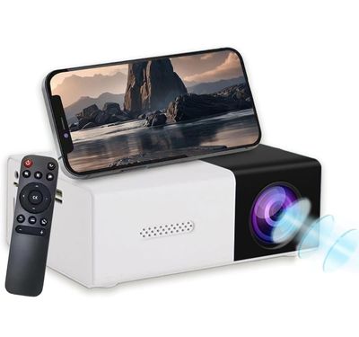 Lollanda Miniprojektor - Full HD 1080p, bærbar, støjsvag, op til 60" billede, kompatibel med flere enheder, til hjemmet og udendørslivet