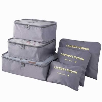 Baginngang for koffert 6-pack organisasjon satt for reisegrå