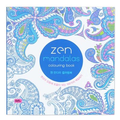 Malerbok for voksne 128 sider - Zen Mandalas Mindfulness