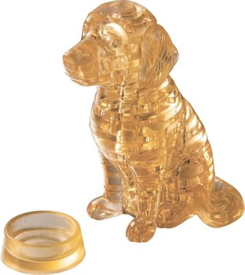 Robetoy Crystal Puzzle Pussel 3D Hund Golden Dog 41st bitar