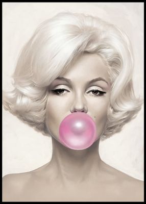 MARILYN MONROE BUBBLEGUM PLAKAT