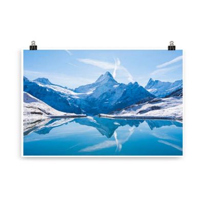 Switzerland Mountains lake nature Poster - 61X91 cm