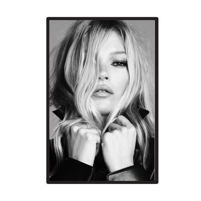 Kate Moss Poster Svart/Vit