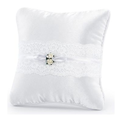 Kudde Ringbärare Vit 16x16cm