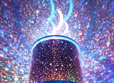 Star Master nattlys med roterende stjerner og LED-belysning